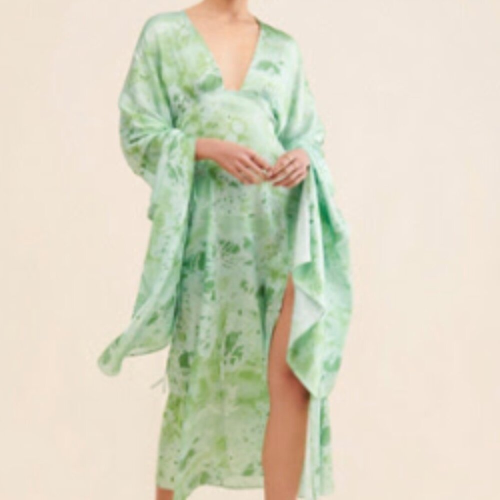 Anthroopologie - Let Me Be Midas Midi Abstract Dress